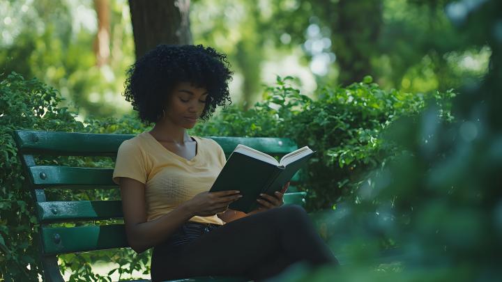 woman reading